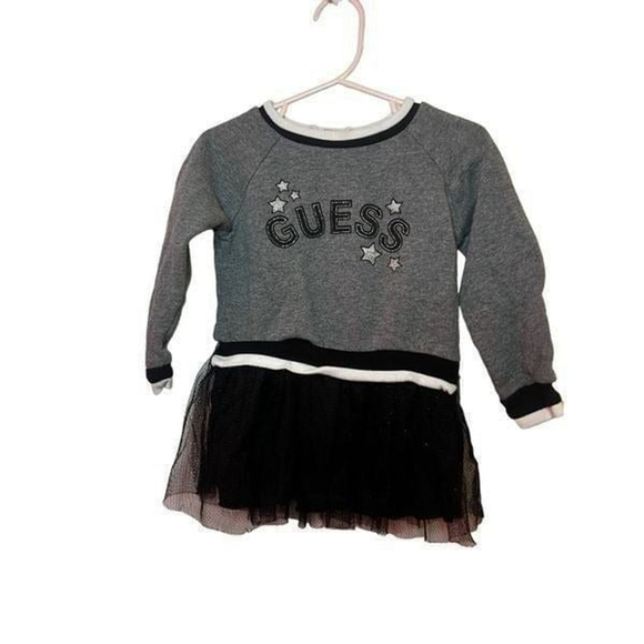 Guess Kids Gray and Black Mesh Sweater Size 3T - Picture 1 of 8